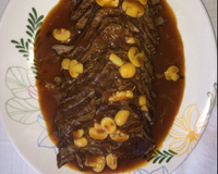 Carne de panela ao molho ferrugem