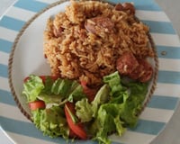 Arroz com linguiça na pressão 3 muinitos