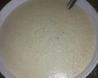 Arroz doce com leite condensado e coco