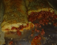 Pão de cebola e calabresa