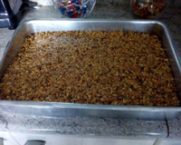 Rapadura germânica de amendoim e leite condensado