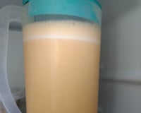 Suco de maracujá com leite condensado