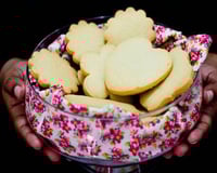 Biscoito amanteigado de baunilha