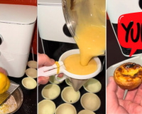 Esse pastel de nata fácil na airfryer que aprendi com um português fica delicioso: atenção a passo final logo que fica pronto