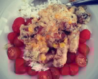 Lingüiça de frango com requeijão