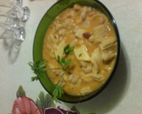 Dobradinha com feijão branco