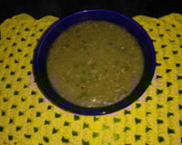 Caldo de carne moída