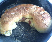 Pão de lingüiça delicioso