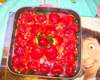 Tortinha de morango de dar água na boca.