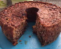 Bolo de aveia com frutas secas (light)