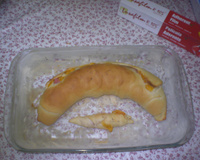 Pizza enrolada com recheio misto