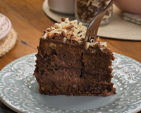 Bolo mousse de nutella