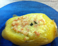 Batata recheada fácil