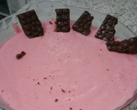 Mousse fácil de morango