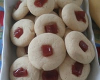 Biscoitos de leite condensado com coco