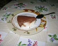 Torta de coco com creme de chocolate