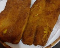 Bife de casca de banana à milanesa