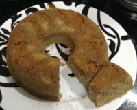 Bolo saudável de banana e maçã