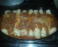 Panquecas à bolonhesa