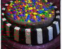 Bolo barril de confete