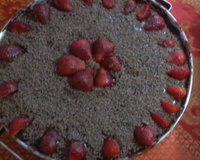 Bolo de brigadeiro com Morango