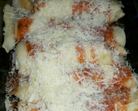 Panqueca de presunto e mussarela