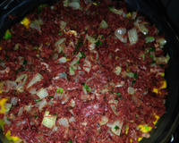 Escondidinho de carne seca e cabotiá