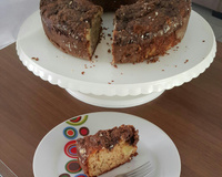 Bolo de aveia com maçã e banana