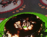 Manjar de coco com chocolate