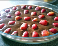 Torta de morango com chocolate