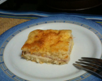 Joelho de tabuleiro (queijo e presunto)