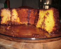 Pudim de cenoura com farinha de rosca
