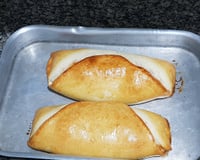 Pizza enrolada com recheio misto