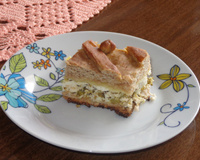 Torta de ricota com brócolis