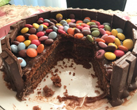 Bolo de Kit Kat à minha moda