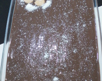 Pavê de coco com cobertura de chocolate