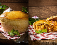 Receita típica de Goiás mistura frango, queijo e linguiça em empadão de mais de 2 kg