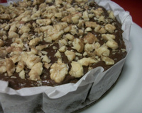 Bolo brownie com nozes