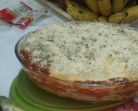 Macarrão com queijo assado