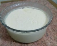 Gelatina cremosa com leite