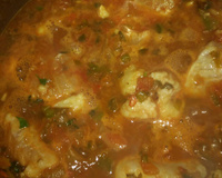 Filé de peixe ensopado