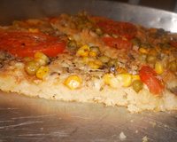 Massa de pizza rápida (fermento em pó)