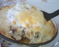 Gratinado de carne moída