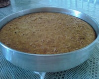 Bolo de fubá de liquidificador com coco