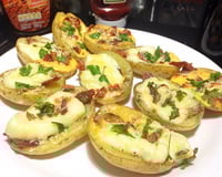 Batata recheada com bacon