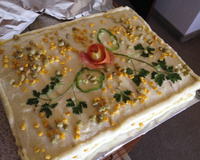 Torta de frango com pão de forma