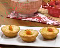 Empadinha de morango com nutella