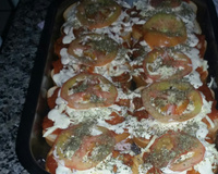 Lanche de forno de pão fatiado