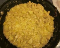 Frango ao curry com maçã verde e sem pimentão