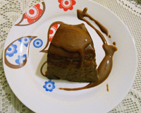 Pudim de Chocolate em barra